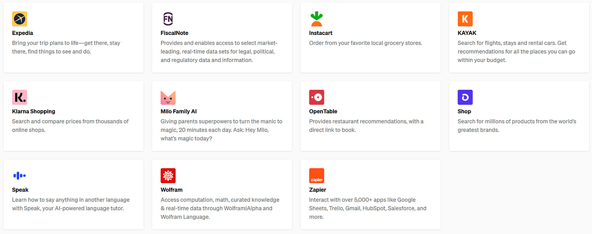 OpenAI推出插件功能 開放ChatGPT插件體系(圖2) ChatGPT-plugins---openai.jpg