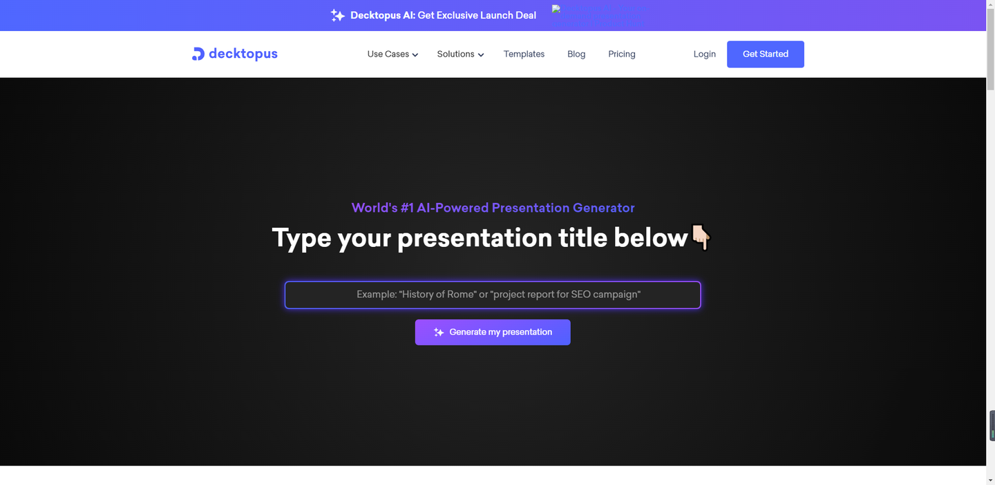 Decktopus-AI神器PPT(圖1) Decktopus-AI神器PPT(圖1)