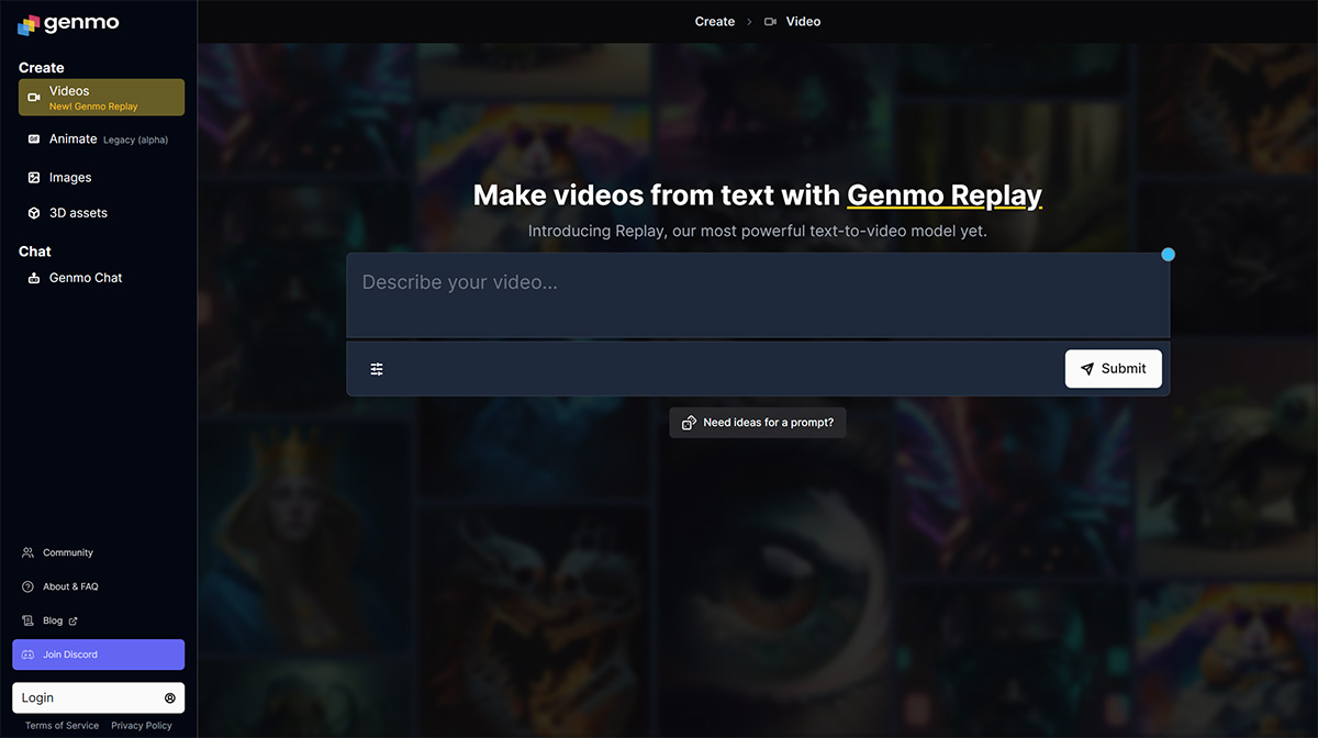 Genmo AI(圖1) Genmo.-Create-videos-www.genmo.jpg