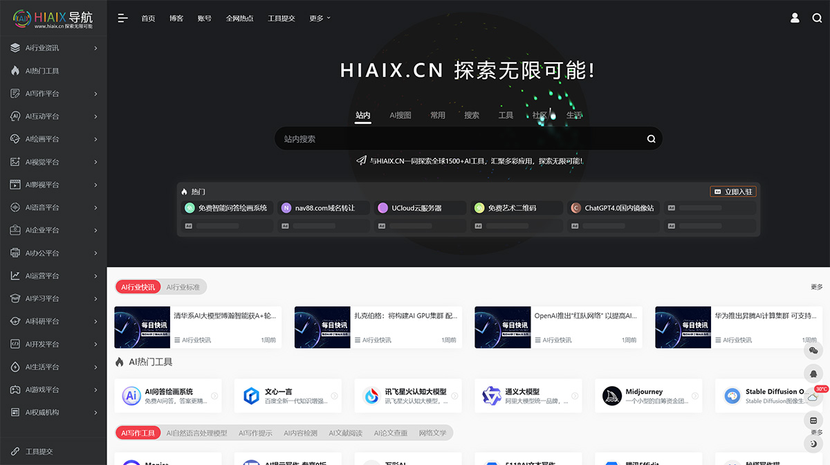 HIAIX(圖1) HIAIX---1500+AI全品類AI工具---hiaix.jpg