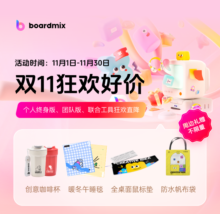 boardmix博思白板：雙11狂歡好價，錯過等1年