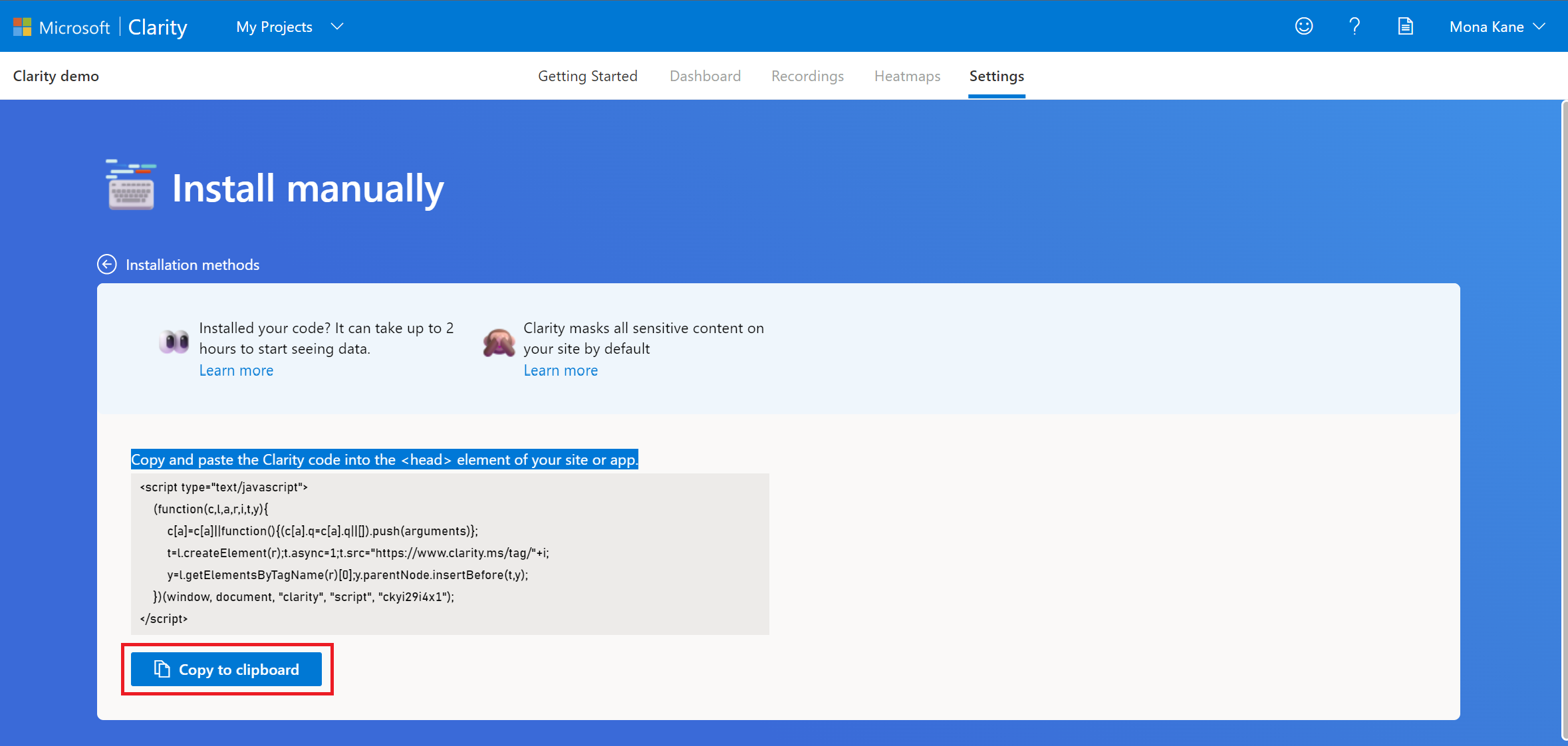 Microsoft Clarity(圖2) copy-tracking-code.png
