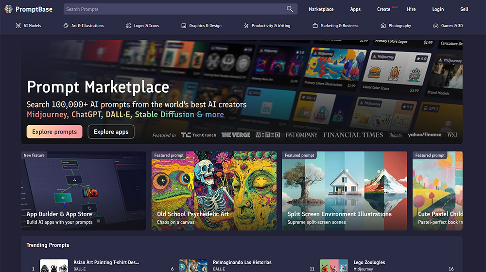 Promptbase商城新上線Sora和通義萬相提示詞