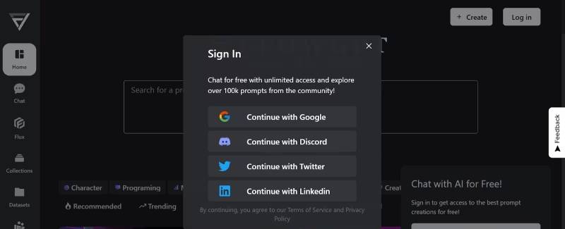 FlowGPT如何使用教程：注冊