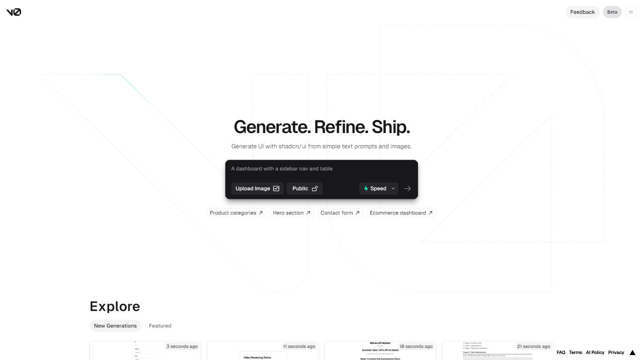V0.dev(圖1) v0 by Vercel - v0.dev.jpg