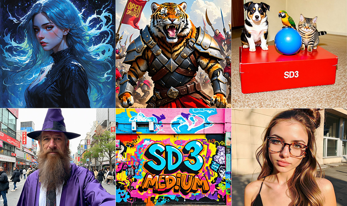 Stability AI開源Stable Diffusion 3 Medium模型(圖1) Stable Diffusion 3 Medium模型.jpg