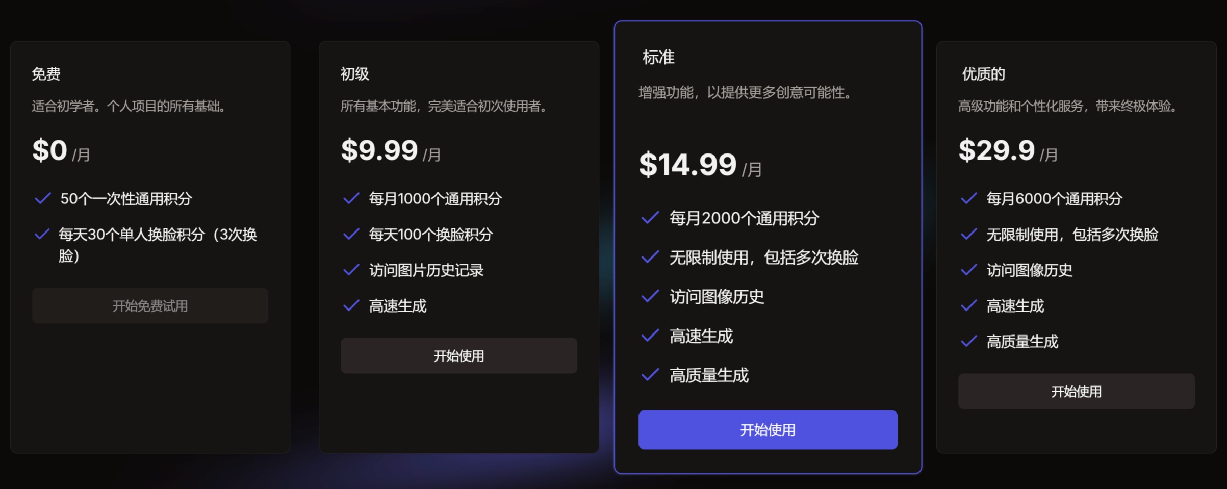 AI Face Studio價格 AI Face Studio價格