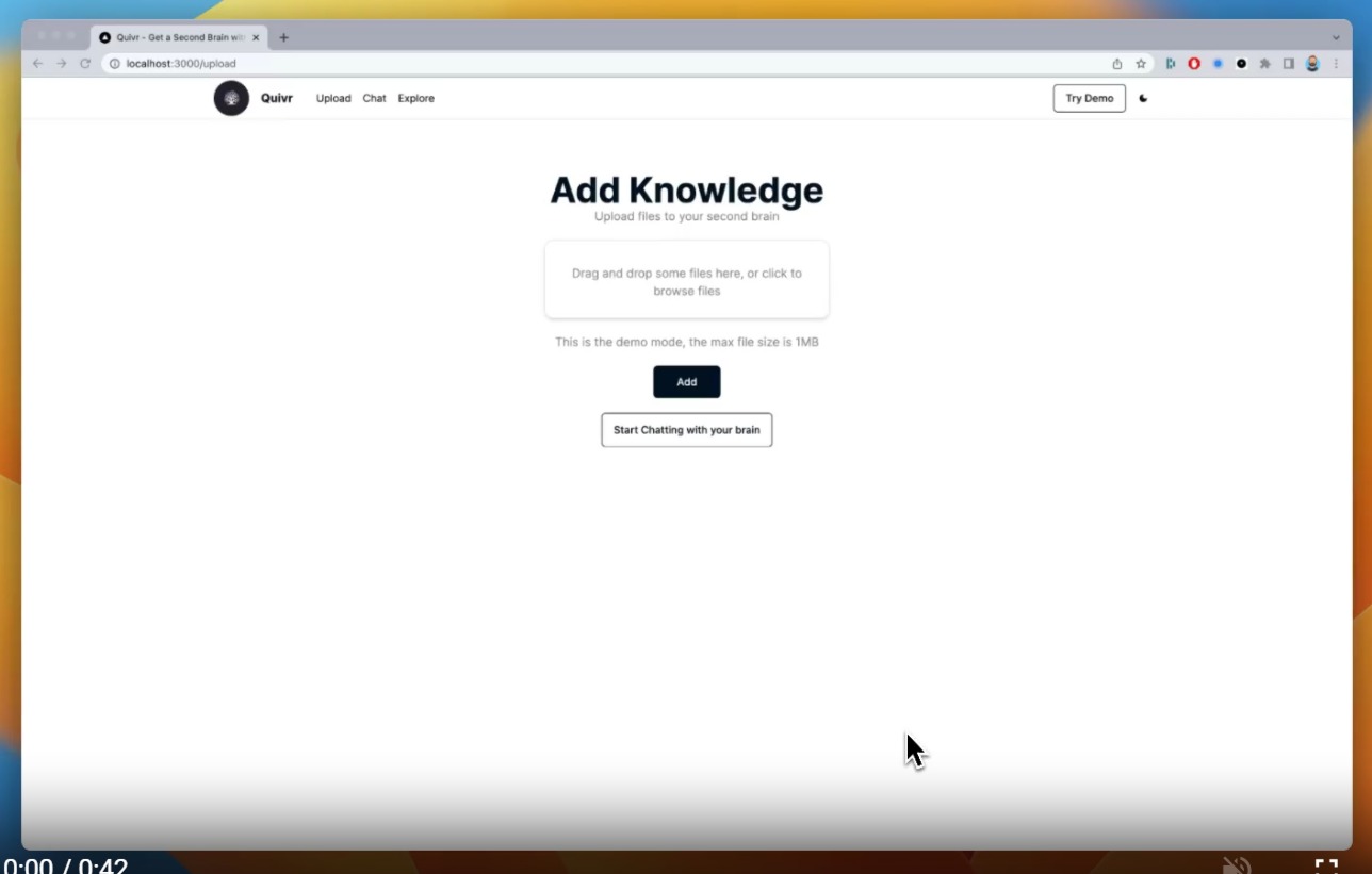 Quivr：一個由生成式AI驅動的超級個人助理項目