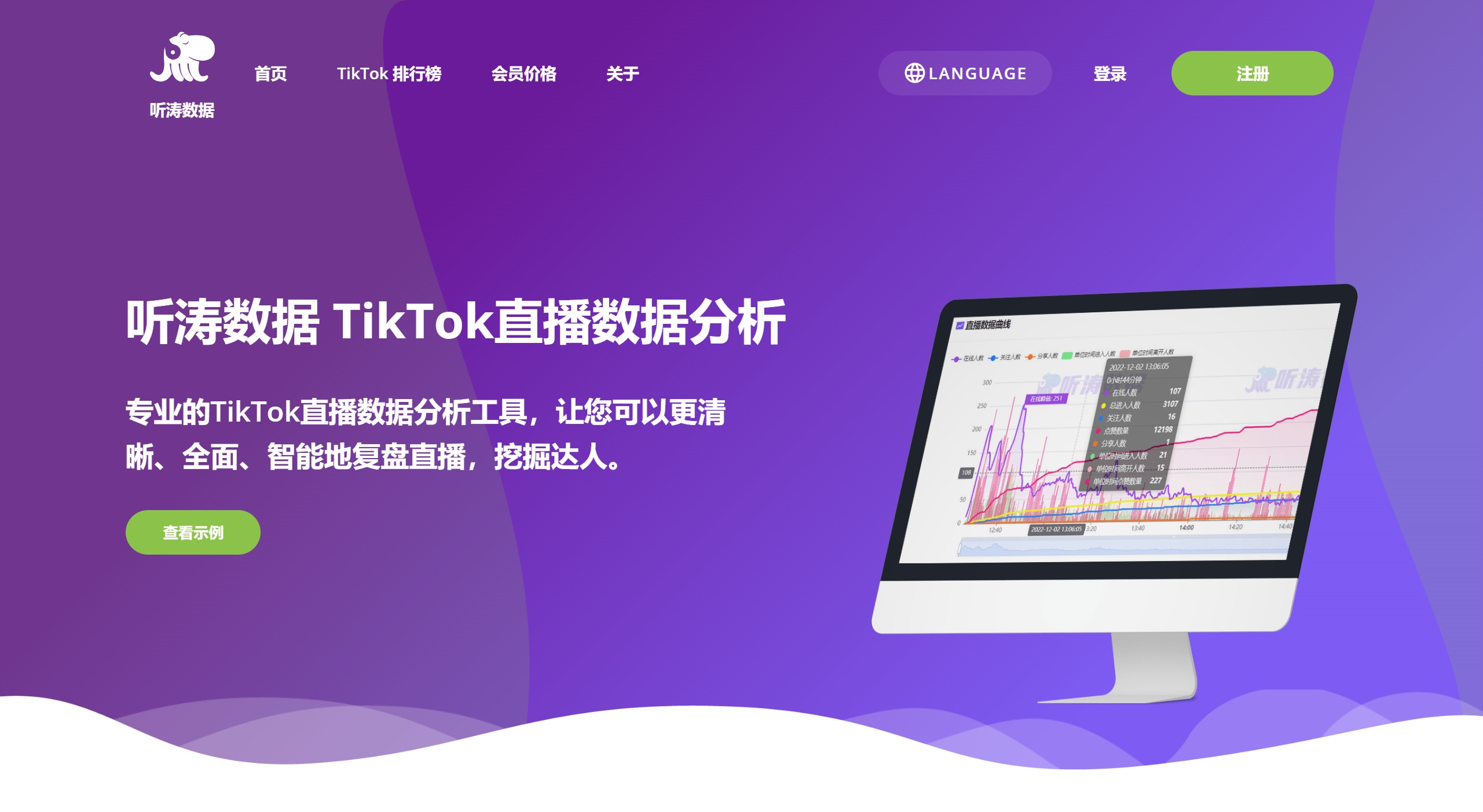 聽濤數(shù)據(jù)功能特點: 聽濤數(shù)據(jù)功能特點: