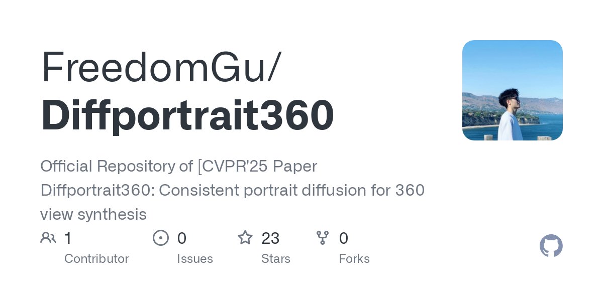DiffPortrait360:一種能夠從單張人物肖像圖像生成完整一致的360度頭部視圖的方法